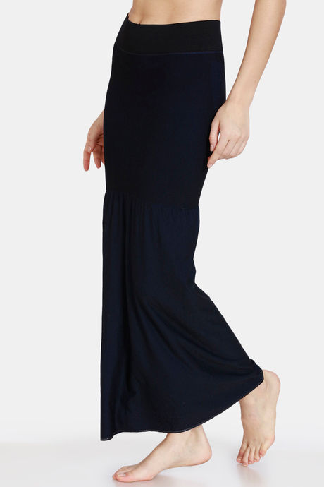 Zivame All Day Flared Mermaid Reversible Saree Shapewear - Black Navy — image 4